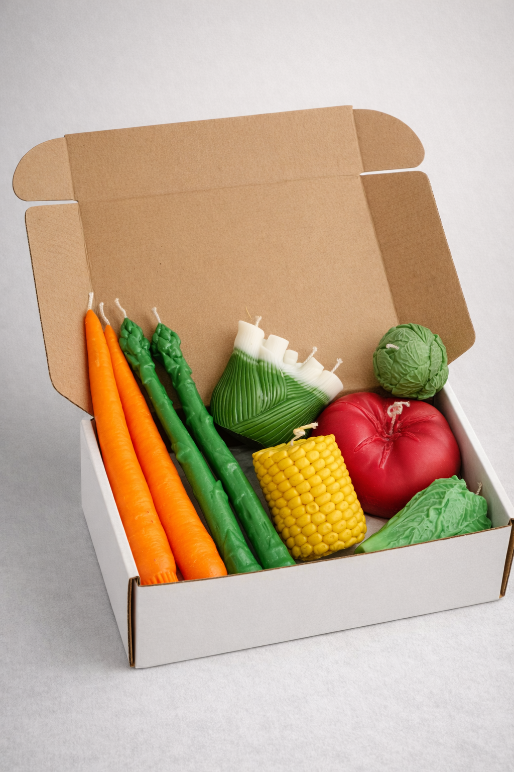 Vegetable Candle Set – Hyper-Realistic Food Shaped Candles | Toppers, Kitchen Decor 820g Pillar