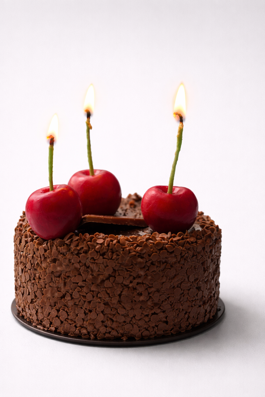 Cherry Candles: Handmade Soy Wax Party Toppers - Set of 3 or 8