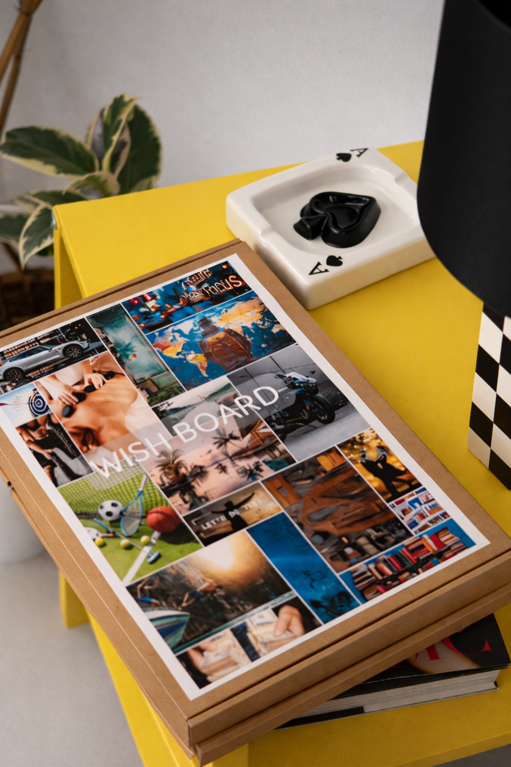 Man Wish Board Kit: Motivational Photo Collage, A2 Poster