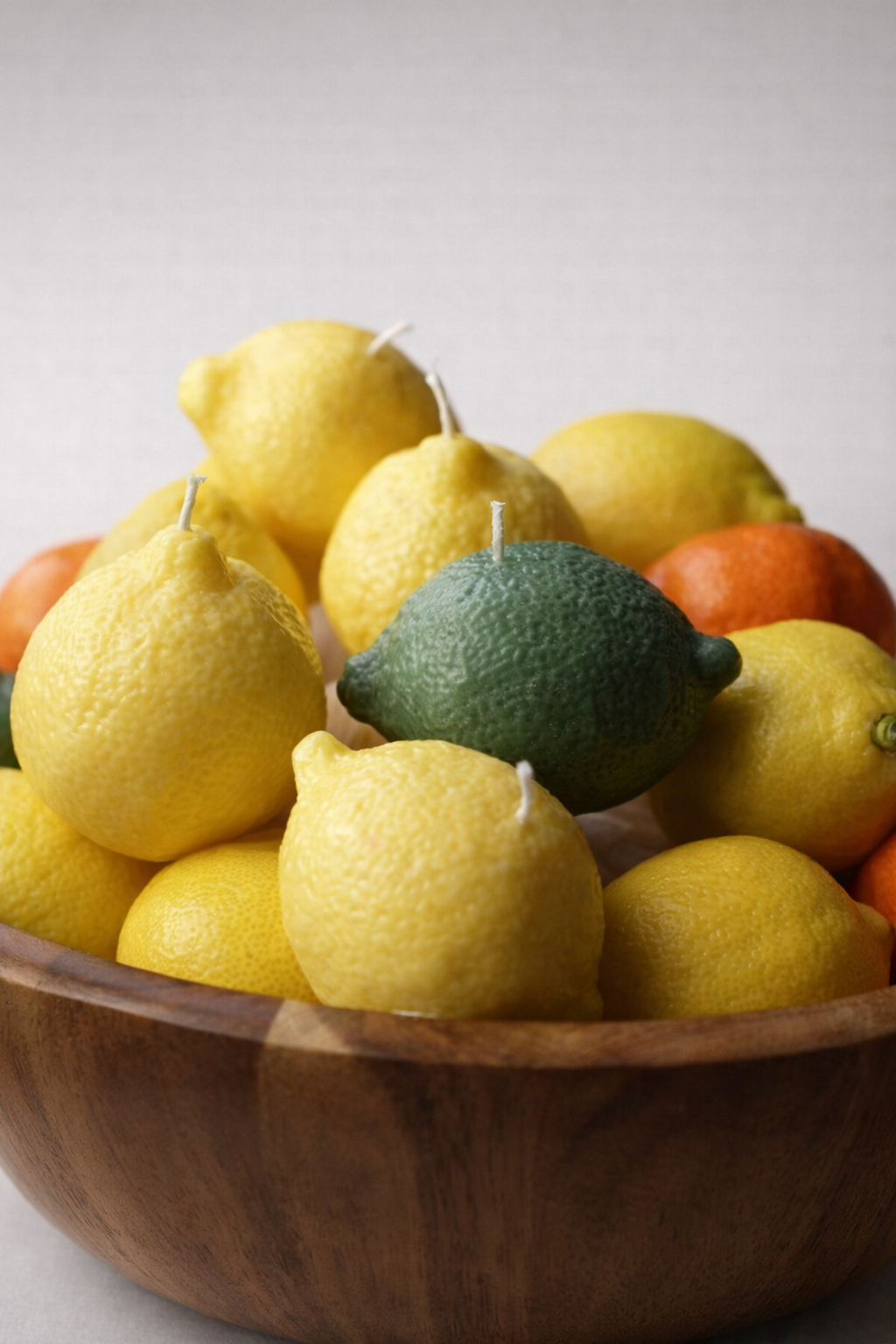 Handmade Lemon & Lime Soy Candle: Citrus Fruit Aroma, 65g