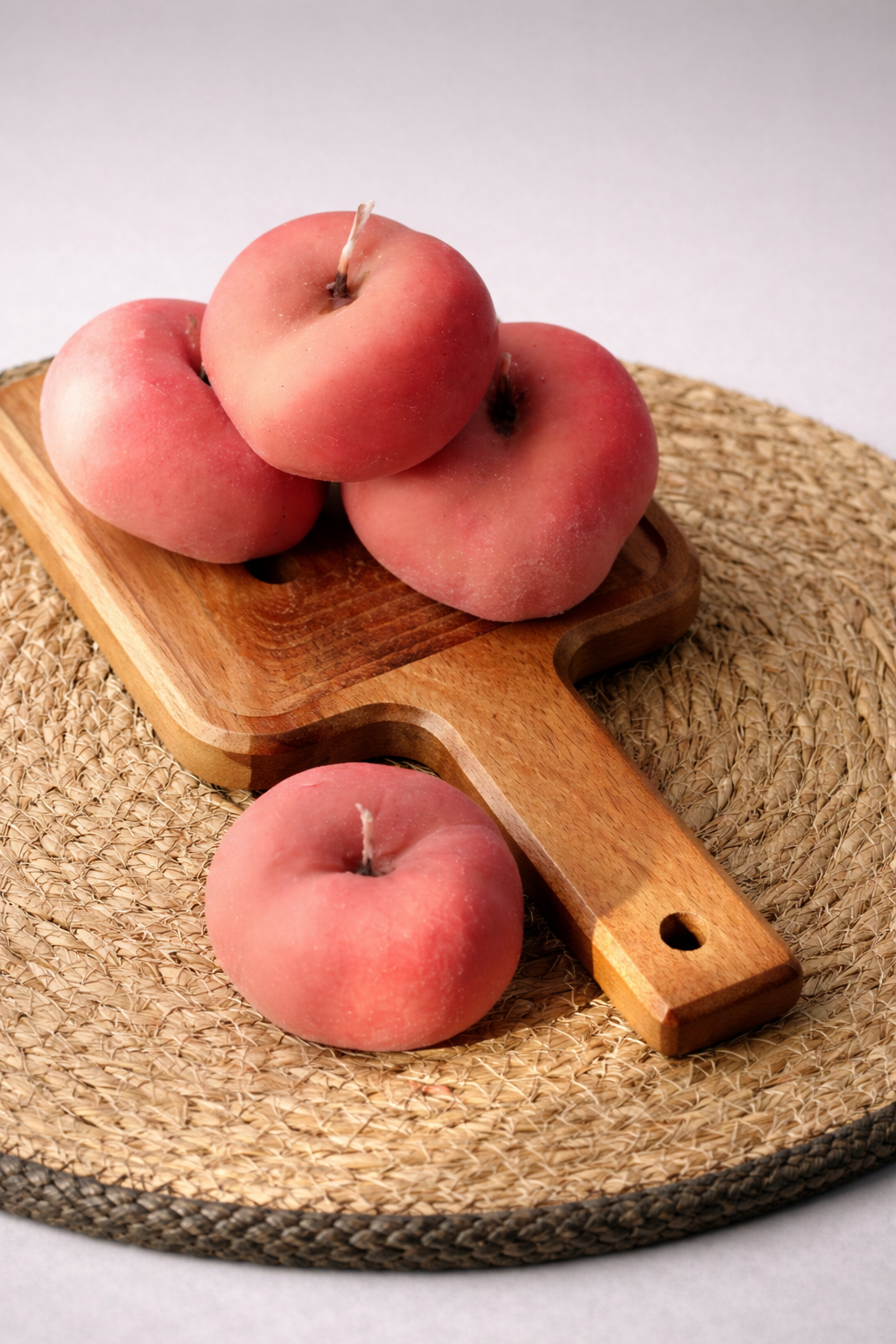 Handmade Peach Candle: Realistic Soy Wax Fruit Candle