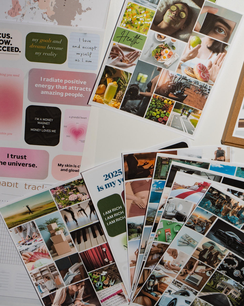 2026 Vision Board Kit: A2 Poster, Photo Cards & Affirmations