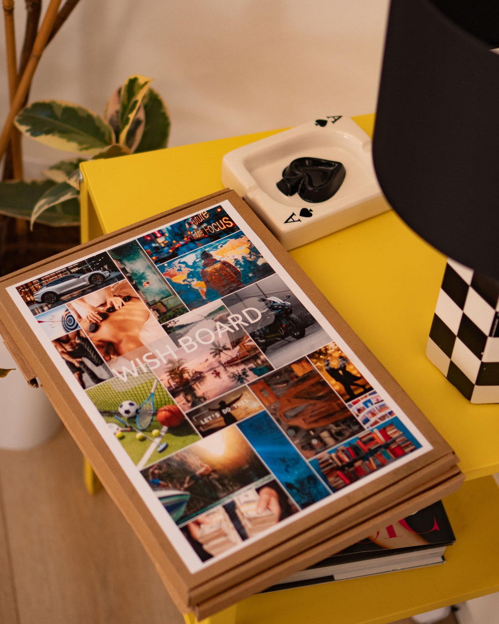 Man Wish Board Kit: Motivational Photo Collage, A2 Poster