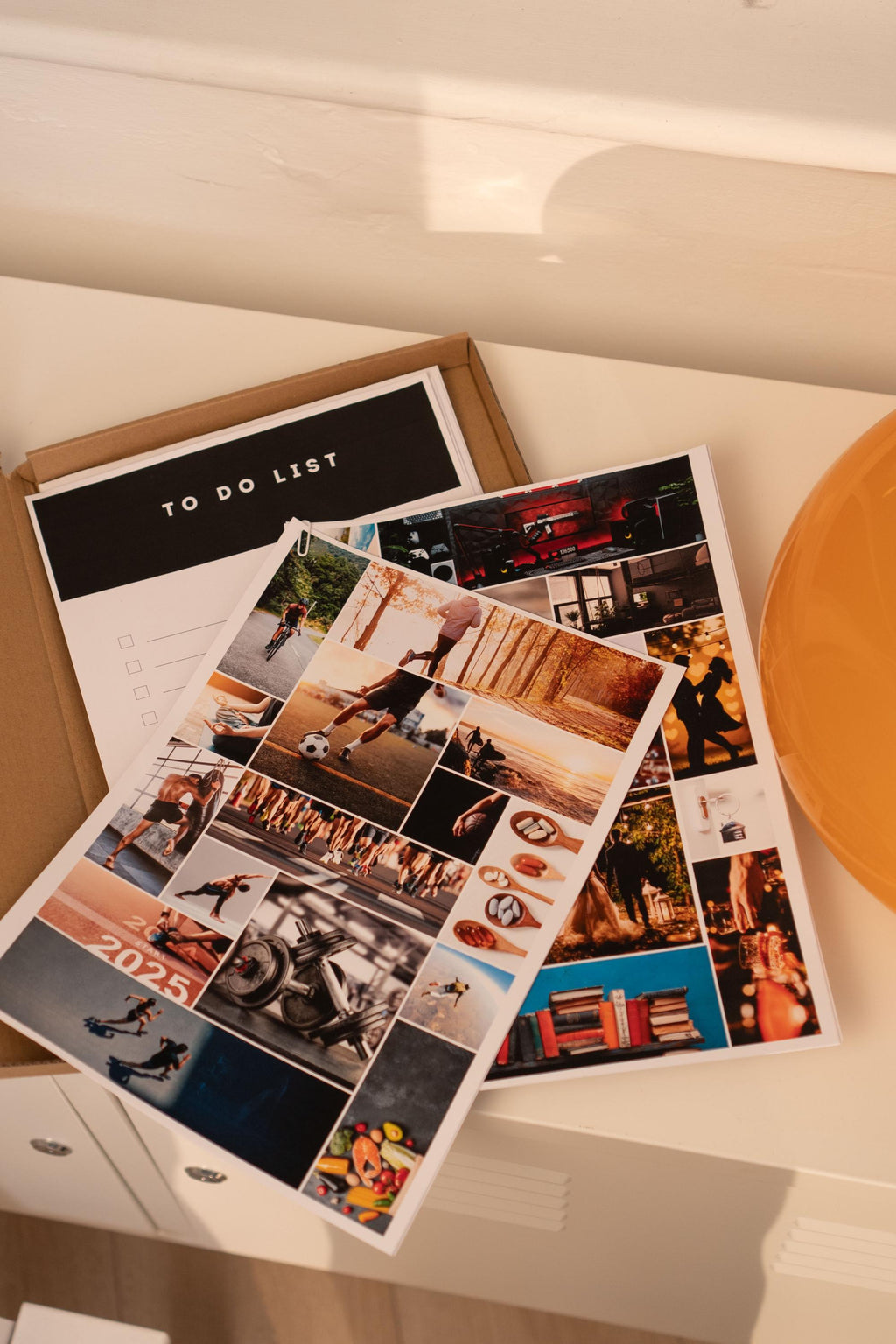 Man Wish Board Kit: Motivational Photo Collage, A2 Poster