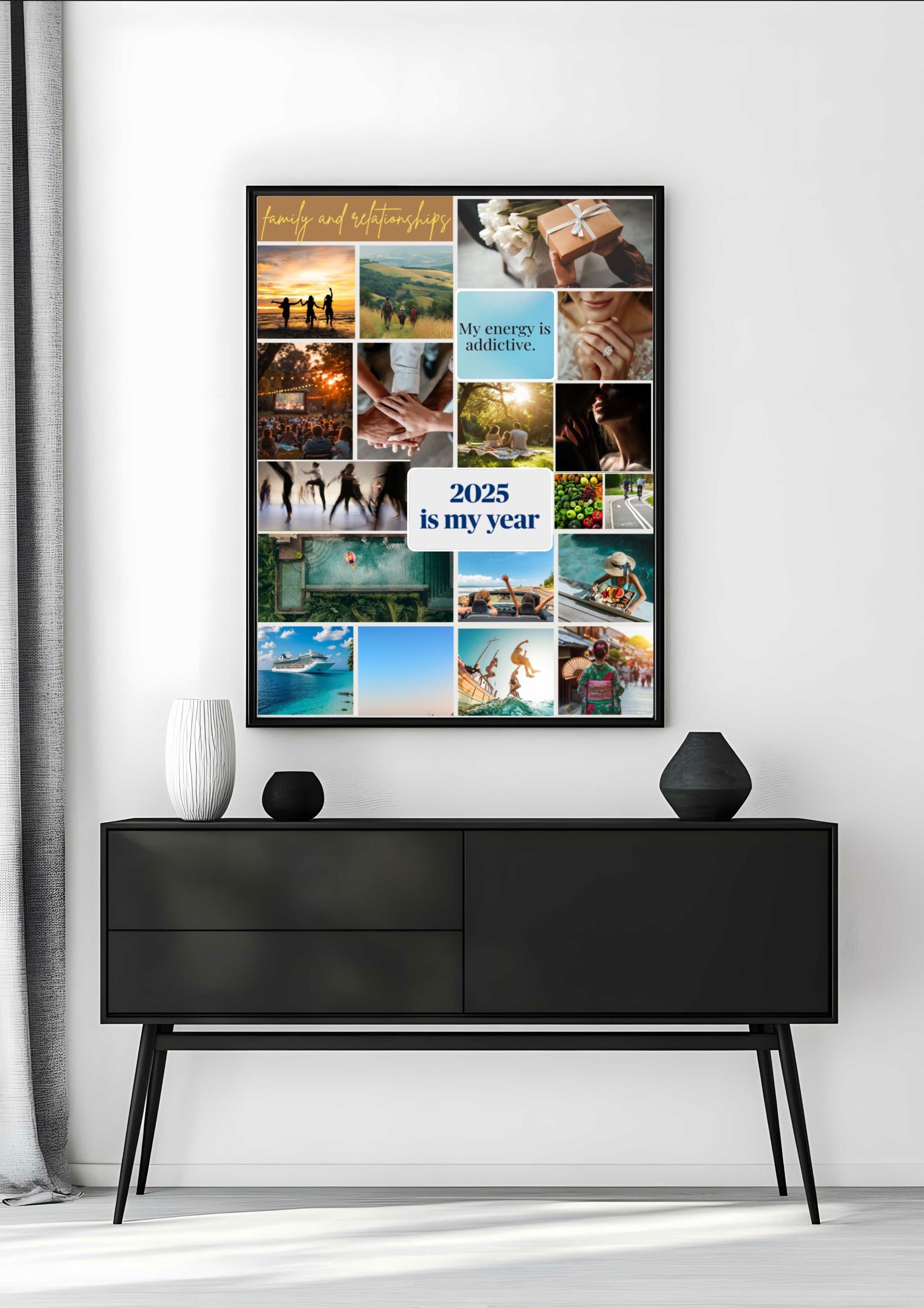 2026 Vision Board Kit: A2 Poster, Photo Cards & Affirmations