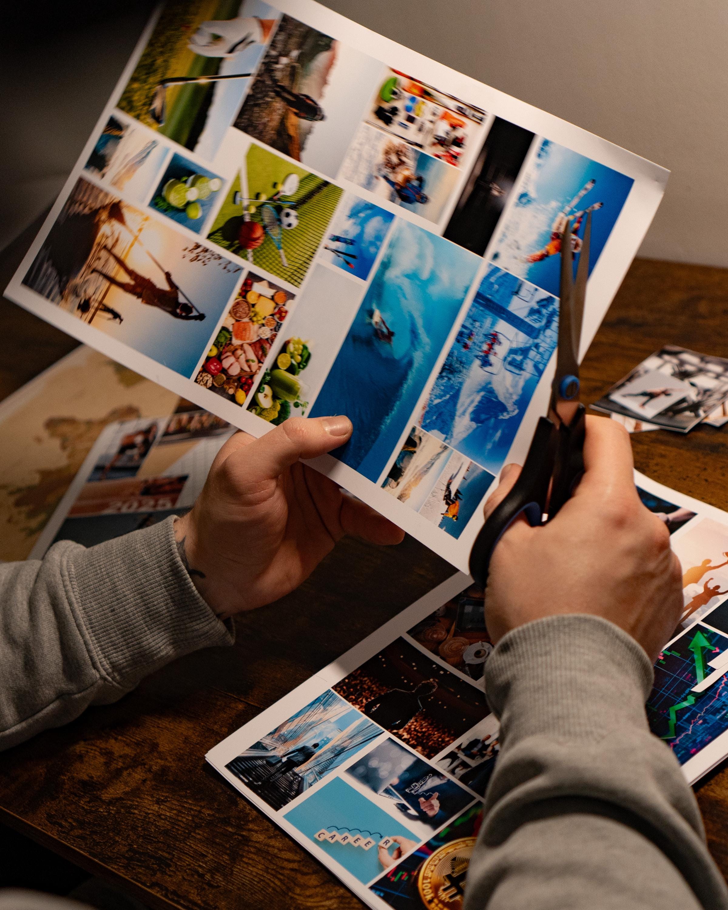 Man Wish Board Kit: Motivational Photo Collage, A2 Poster