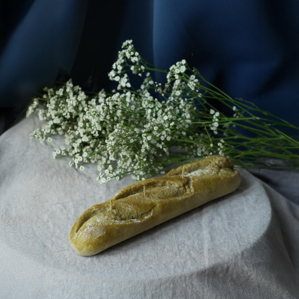 Realistic Baguette Candle Handmade Bread Loaf - Scented or Unscented