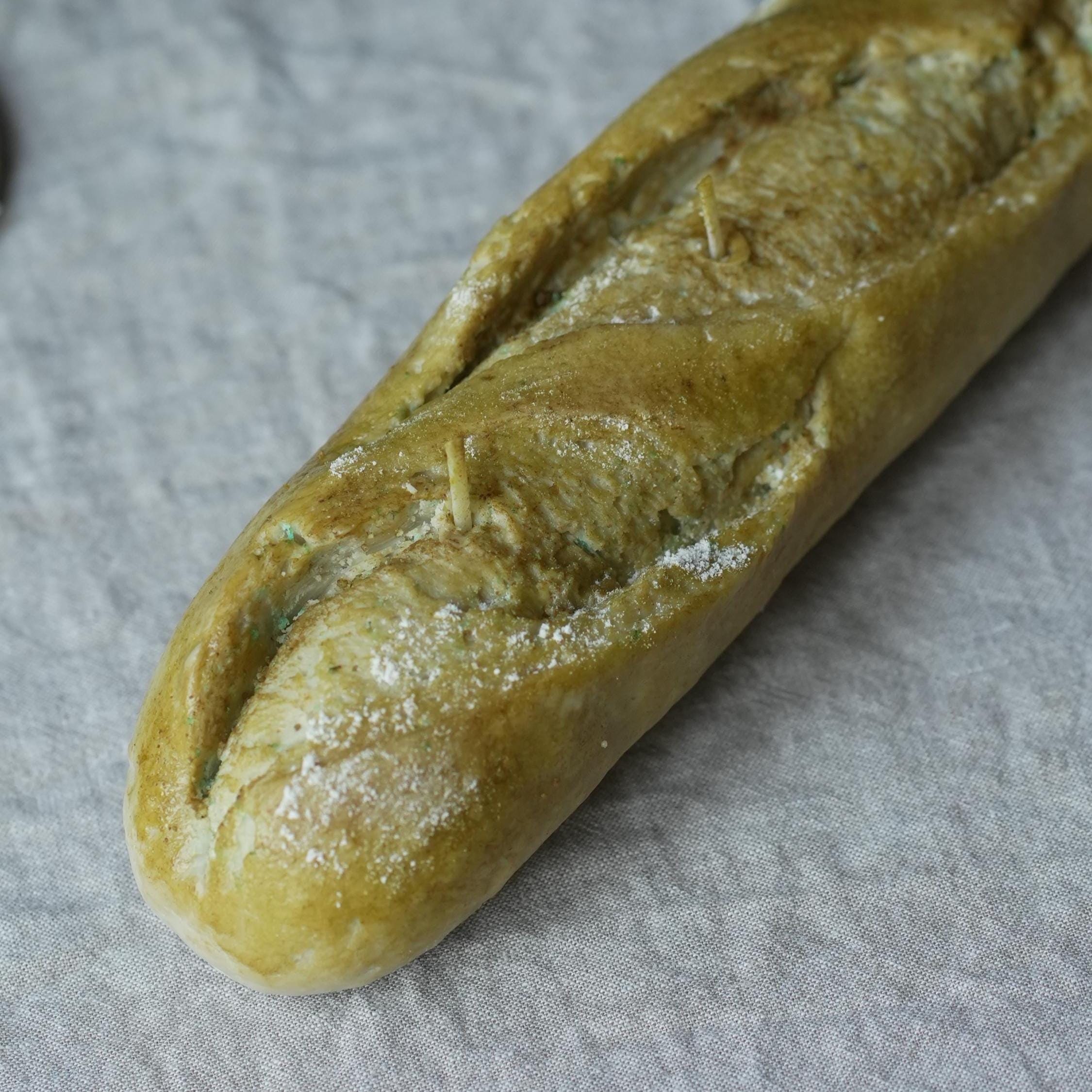 Realistic Baguette Candle Handmade Bread Loaf - Scented or Unscented