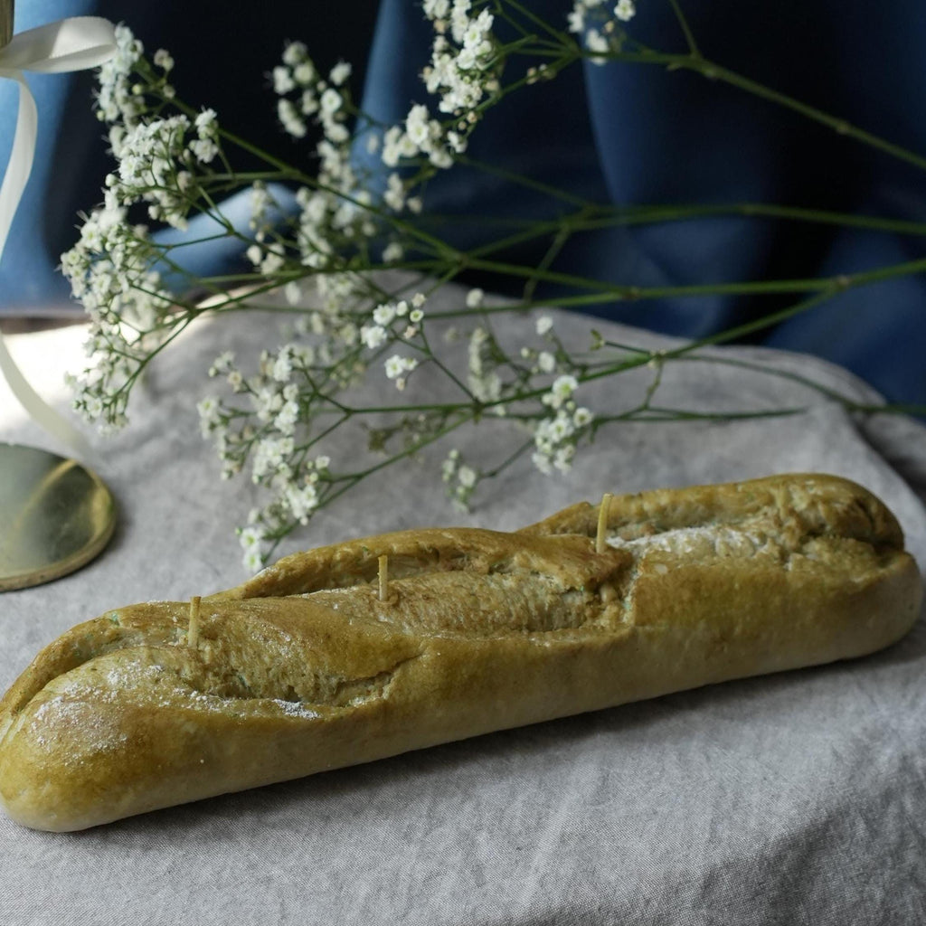 Realistic Baguette Candle Handmade Bread Loaf - Scented or Unscented