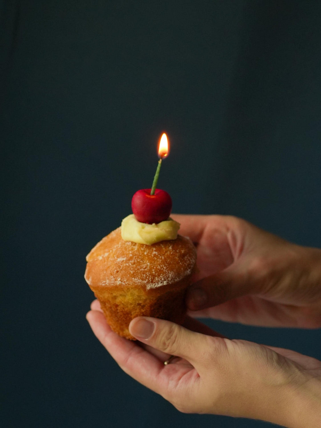 Cherry Candles: Handmade Soy Wax Party Toppers - Set of 3 or 8