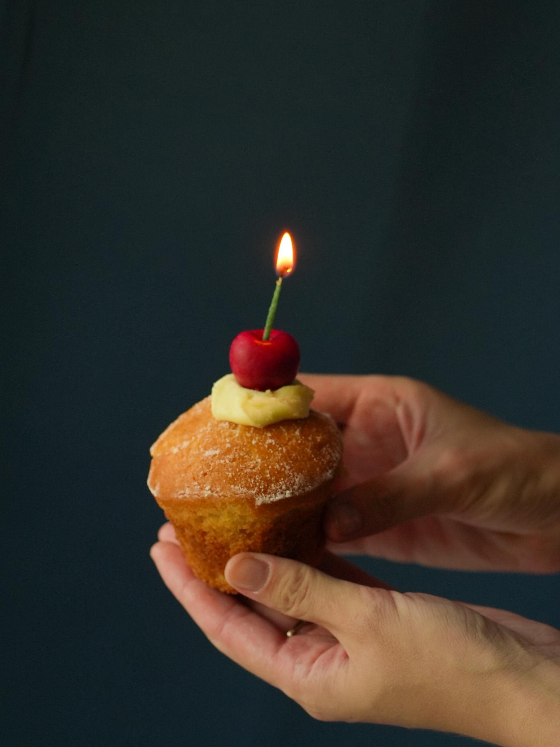 Cherry Candles: Handmade Soy Wax Party Toppers - Set of 3 or 8