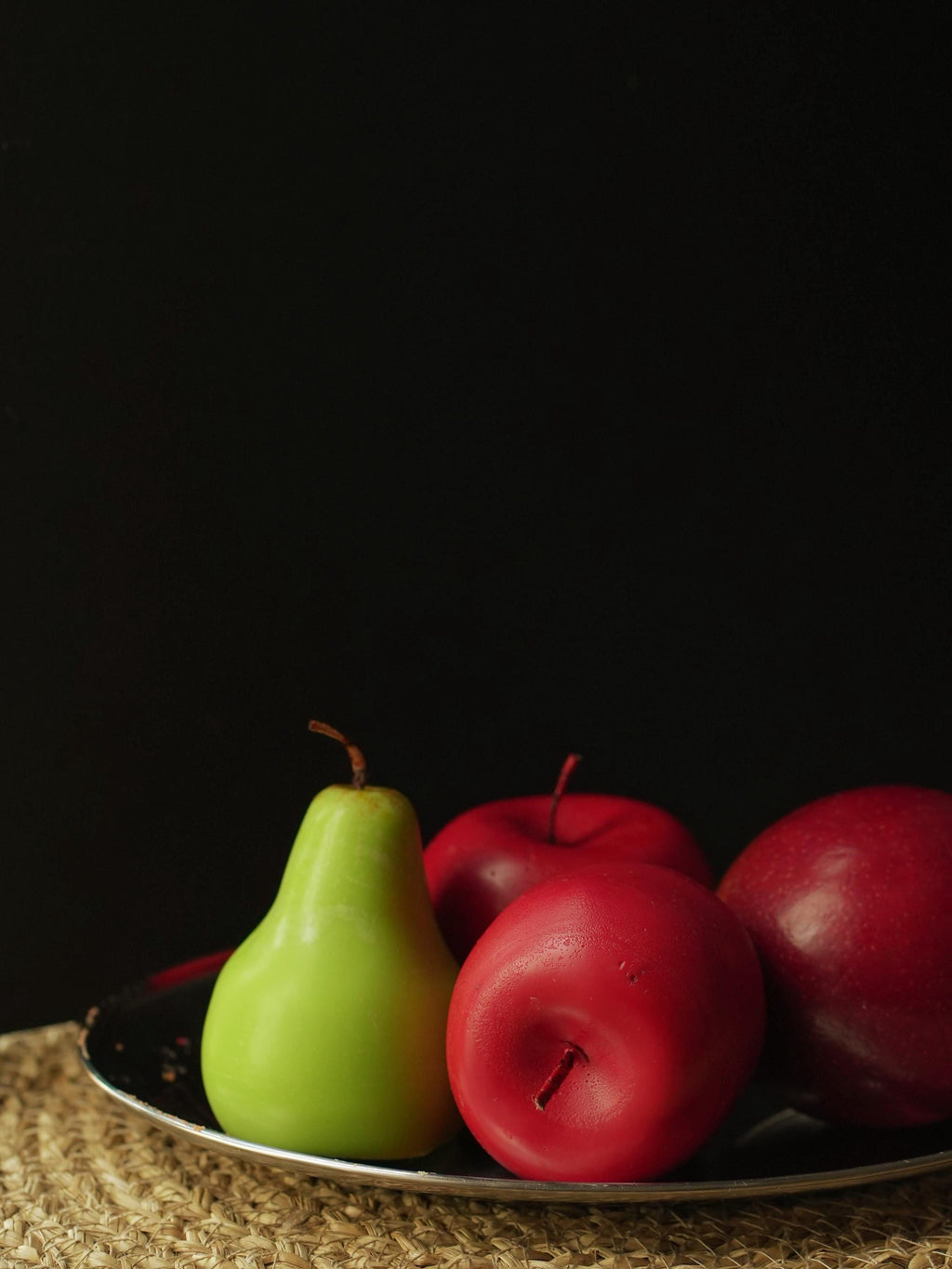 Handmade Fruit  Candles : 100% Soy wax,  Farmhouse Decor, Apple, Pear