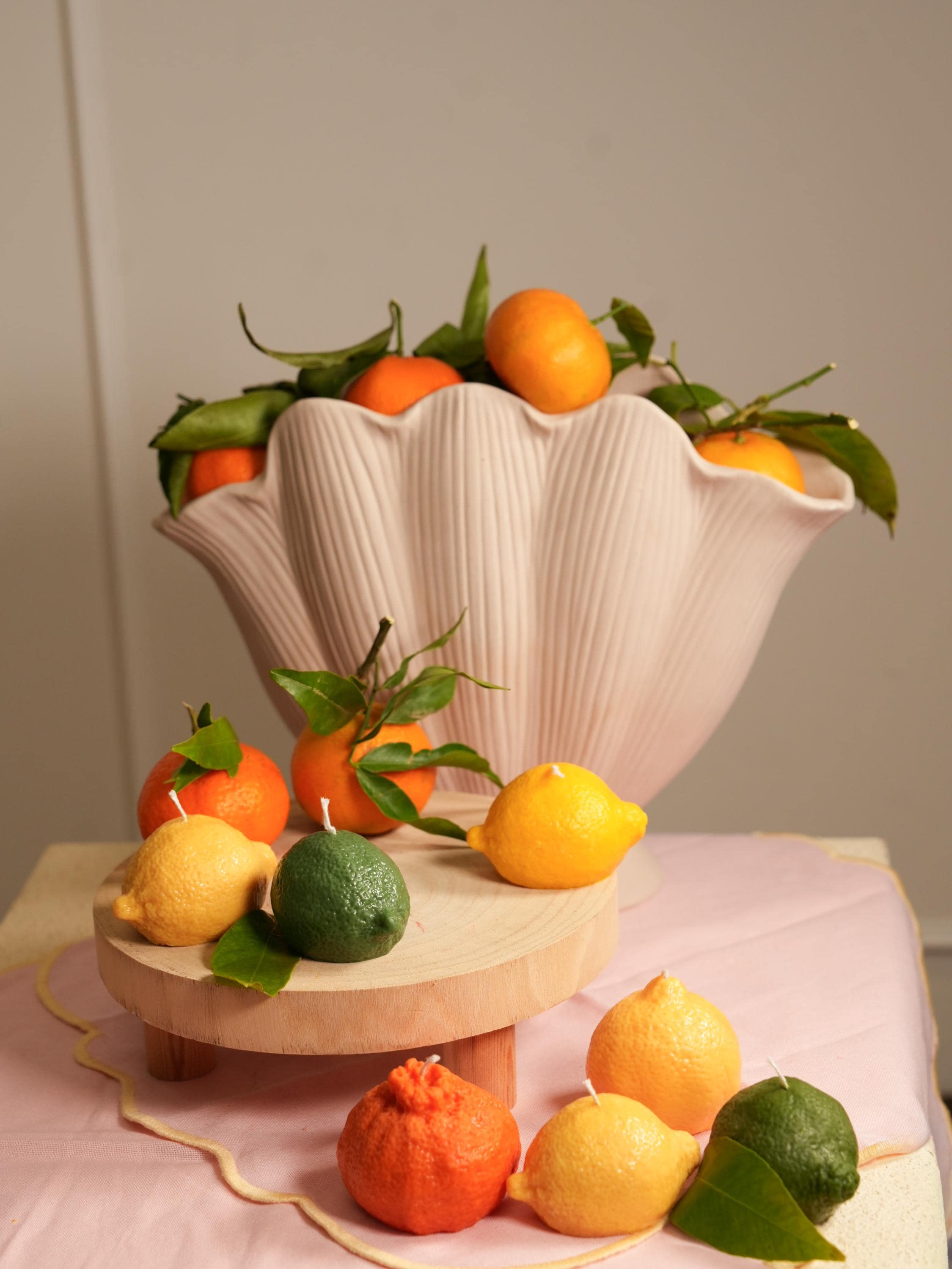 Orange, Lemon & Lime Soy Candle: Citrus Fruit Aroma, 65g