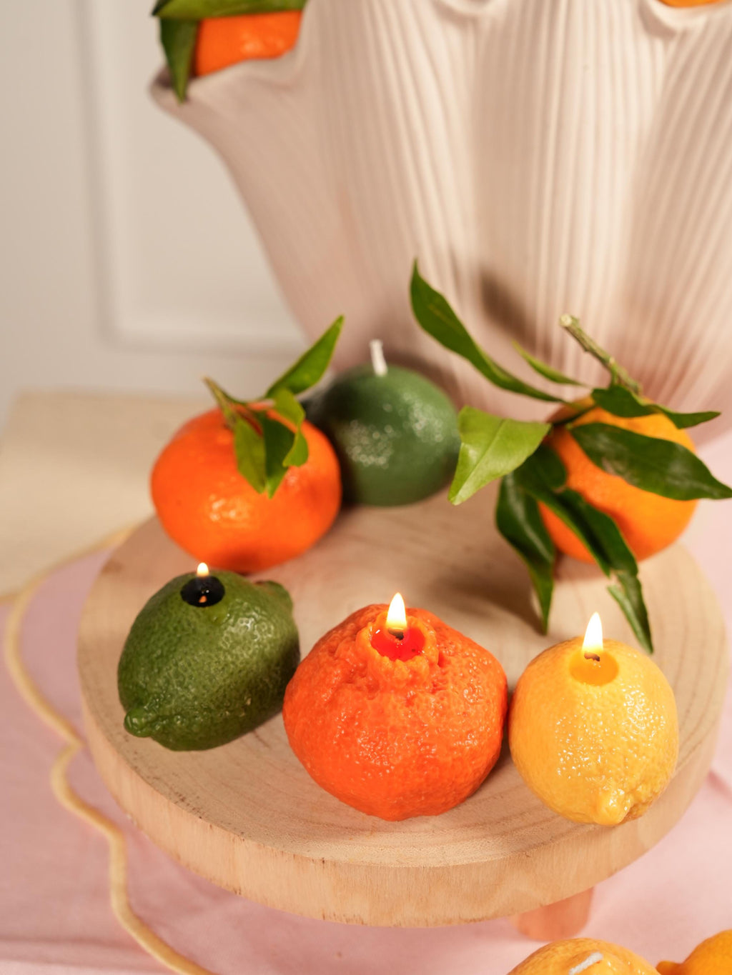 Orange, Lemon & Lime Soy Candle: Citrus Fruit Aroma, 65g