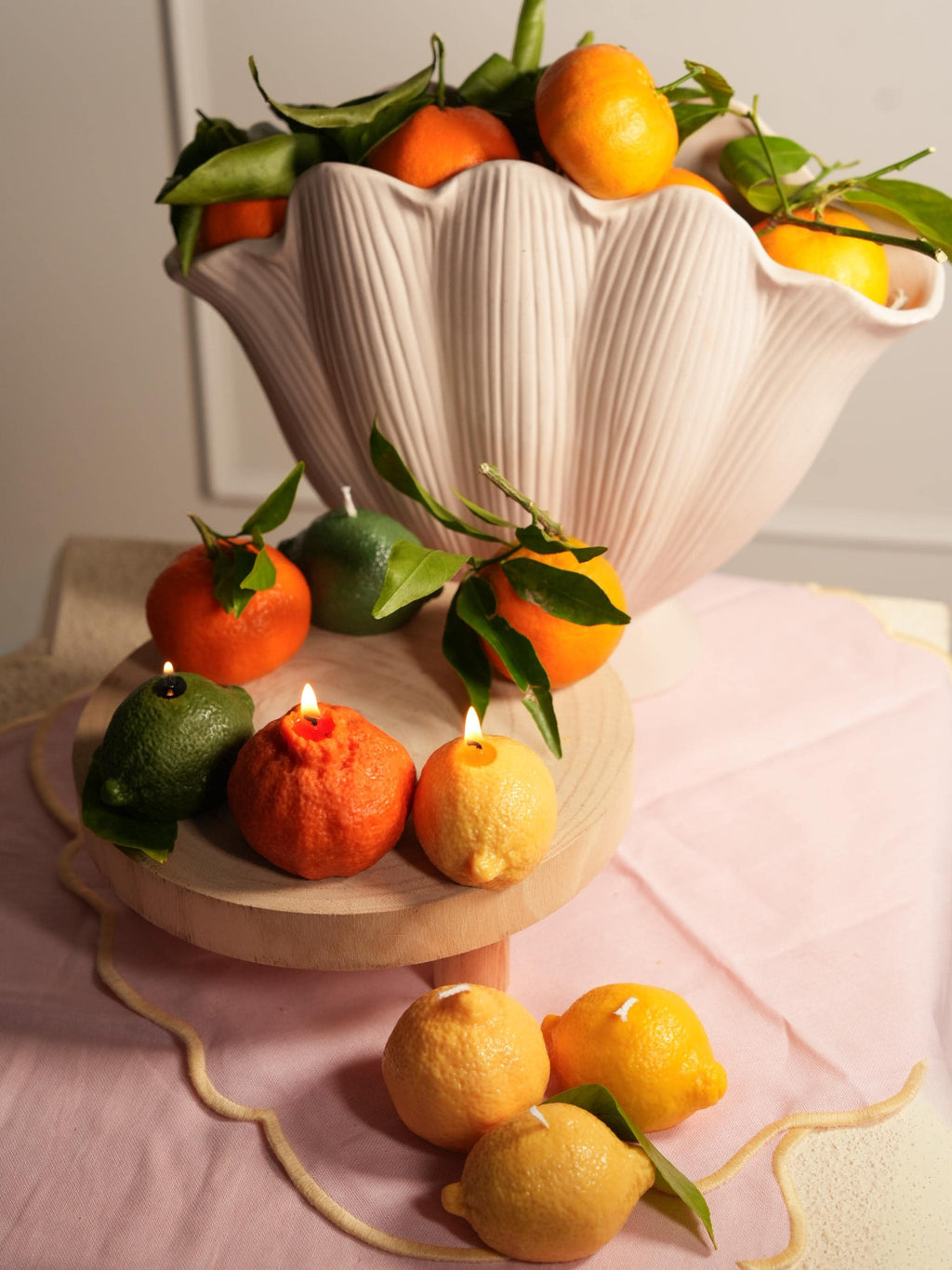 Orange, Lemon & Lime Soy Candle: Citrus Fruit Aroma, 65g