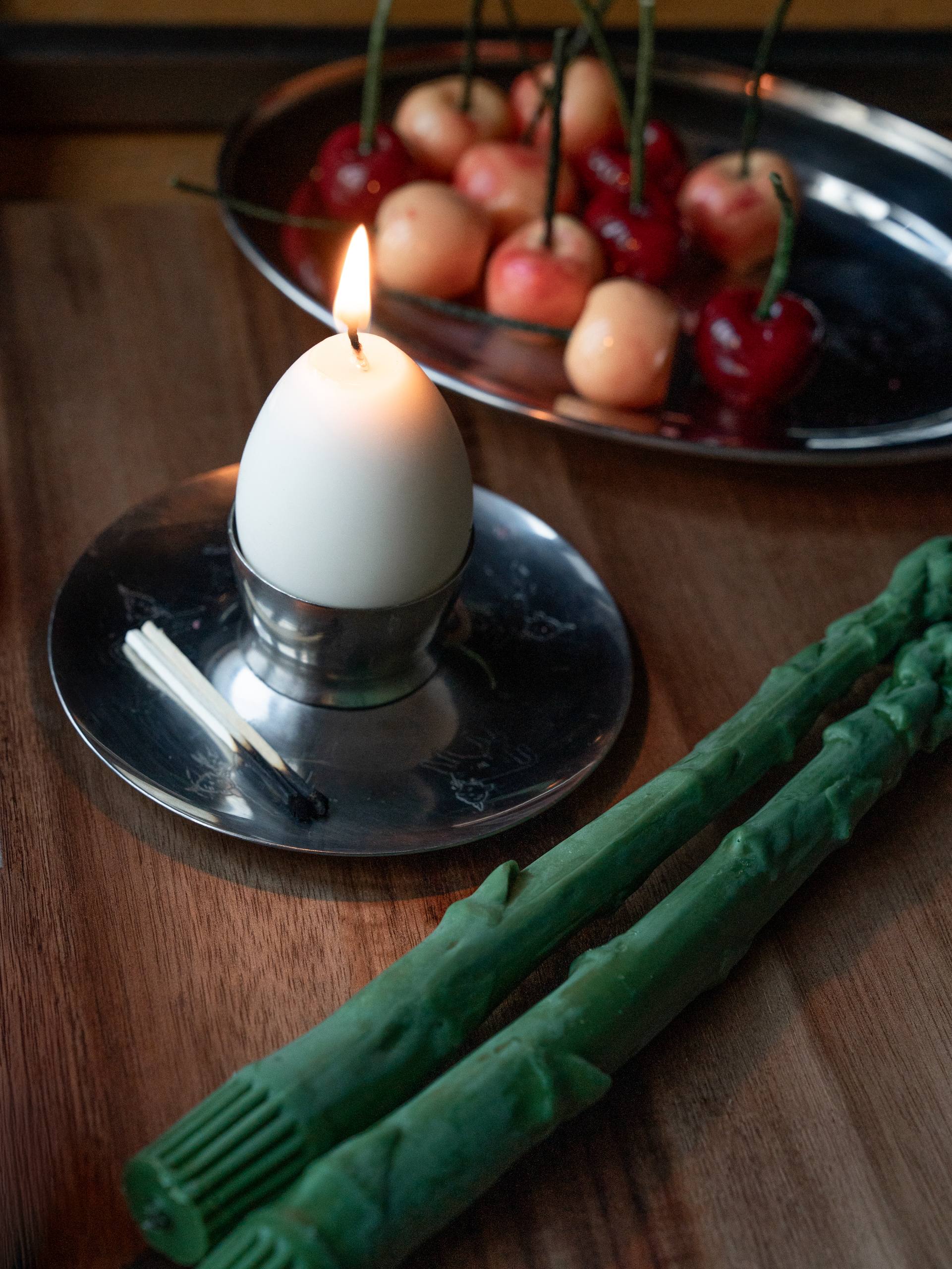 Soy Egg Candles | Real Egg Size | Minimalist White & Brown | Sold Individually or as a Set | Unique Decor Gift